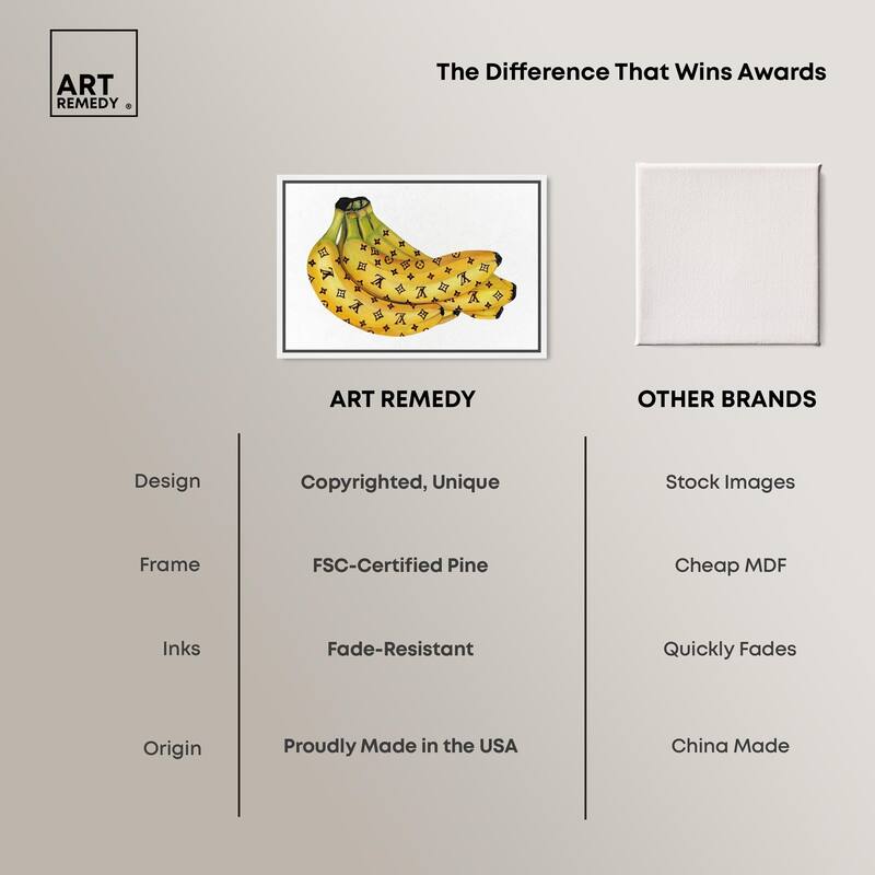 Fashion Bananas III Canvas by Art Remedy