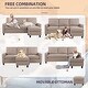 preview thumbnail 47 of 46, Futzca Modern L-shaped Convertible Sectional Sofa w/ Reversible Chaise