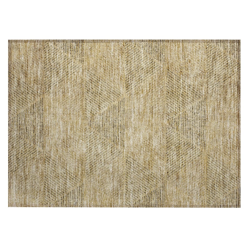 Machine Washable Indoor/ Outdoor Chantille Prism Contemporary Rug