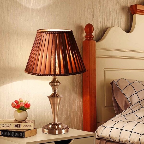 antique brass bedside table lamps