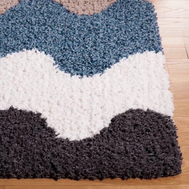 SAFAVIEH Calico Shag Andriana 1.5-inch Thick Rug