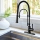 preview thumbnail 17 of 87, WOWOW Single Handle Gooseneck Pull Down Sprayer Kitchen Faucet