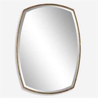 Uttermost Varenna Aged Gold Vanity Mirror - 27.13"W x 38.13"H x 1.88"D