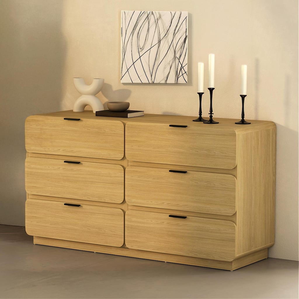 Manhattan Comfort Chrystie 60 Inch 6 Drawer Dresser