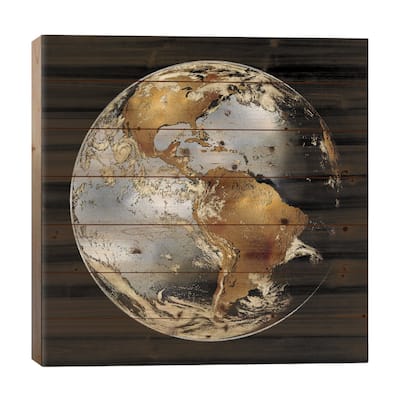 World Turning II Print On Wood by Russell Brennan - Multi-Color