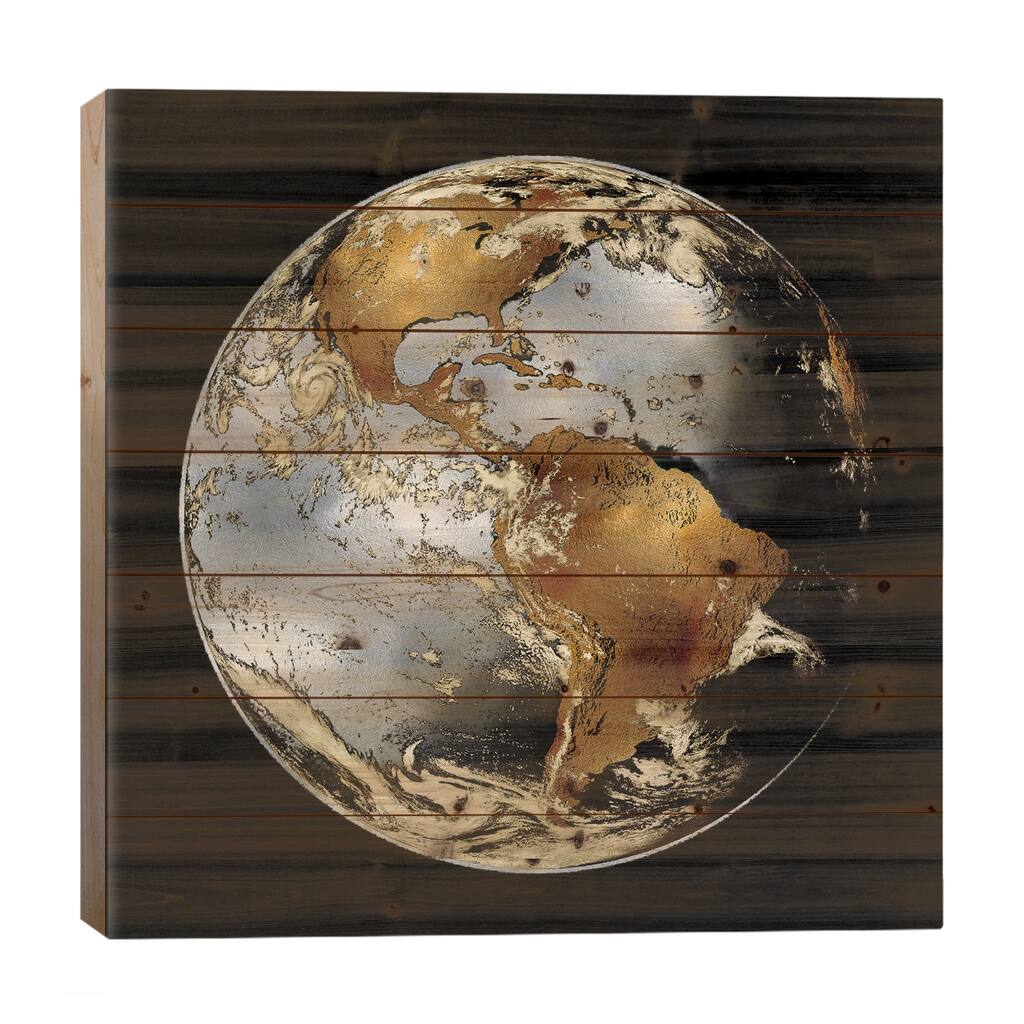 World Turning II Print On Wood by Russell Brennan - Multi-Color