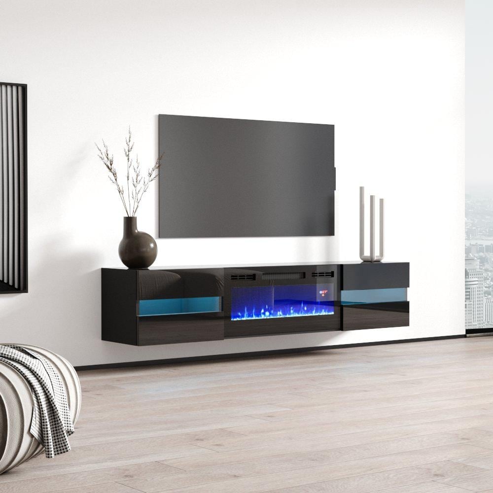 Metro EF Wall Mounted Electric Fireplace 72" TV Stand - Picture 8 of 14