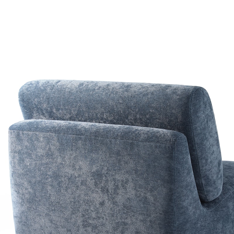 33'' W Swivel Armless Sponge Filling Bean Bag Accent Chair Lounger
