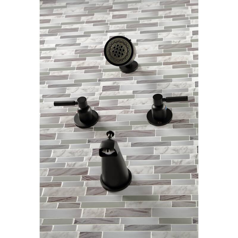 Kingston Brass Kaiser Tub and Shower Trim Package with 1.8 GPM Multi