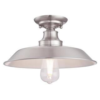 Roseto Red Deer Single Light 12" Wide Semi-Flush Ceiling Fixture