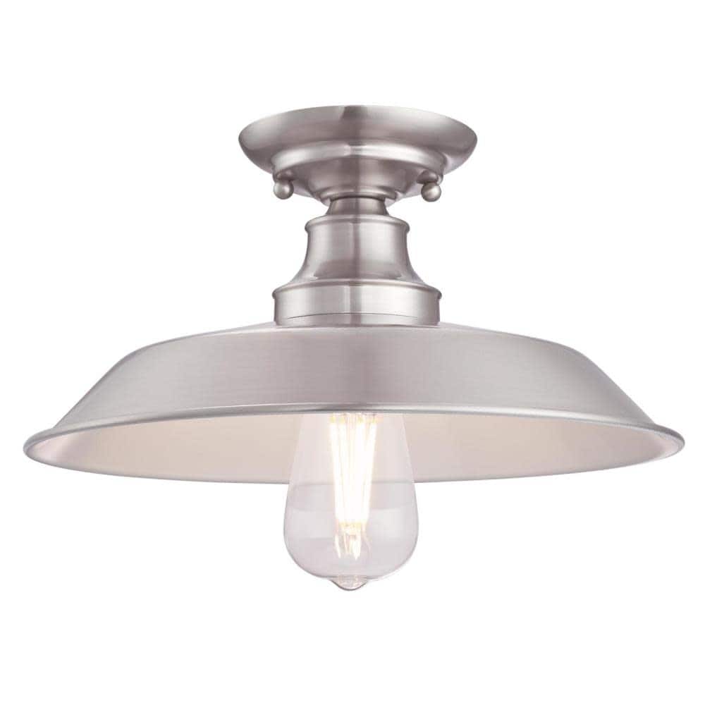 Roseto Red Deer Single Light 12" Wide Semi-Flush Ceiling Fixture