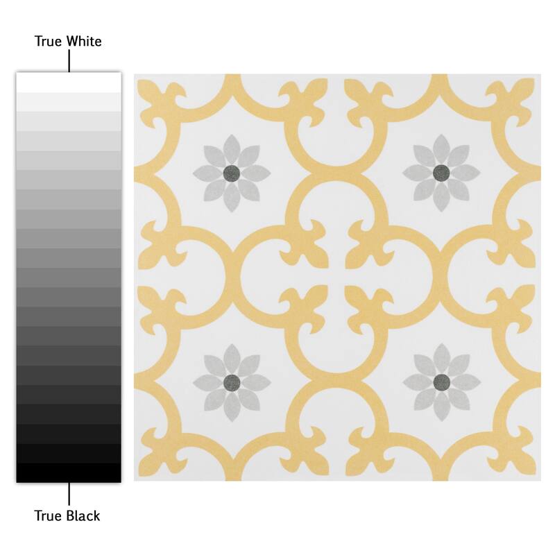 Merola Tile Daria Dandelion 9-3/4" x 9-3/4" Porcelain Floor and Wall Tile