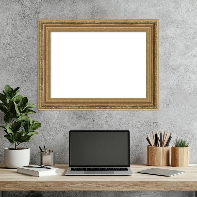 Elliot Gold Framed Dry Erase Magnetic Board