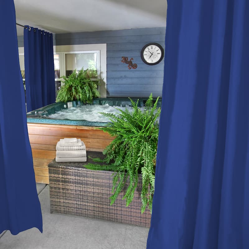 54" x 84" Grommet Semi-Sheer Outdoor Curtain Panel - 54 x 84