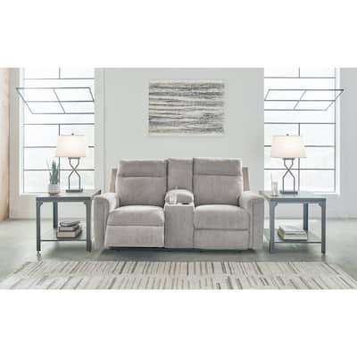 Signature Design by Ashley Barnsana Power Reclining Loveseat with Console