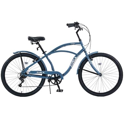 7 Speed Bicycles,Multiple Colors 26"Inch Beach Cruiser Bike