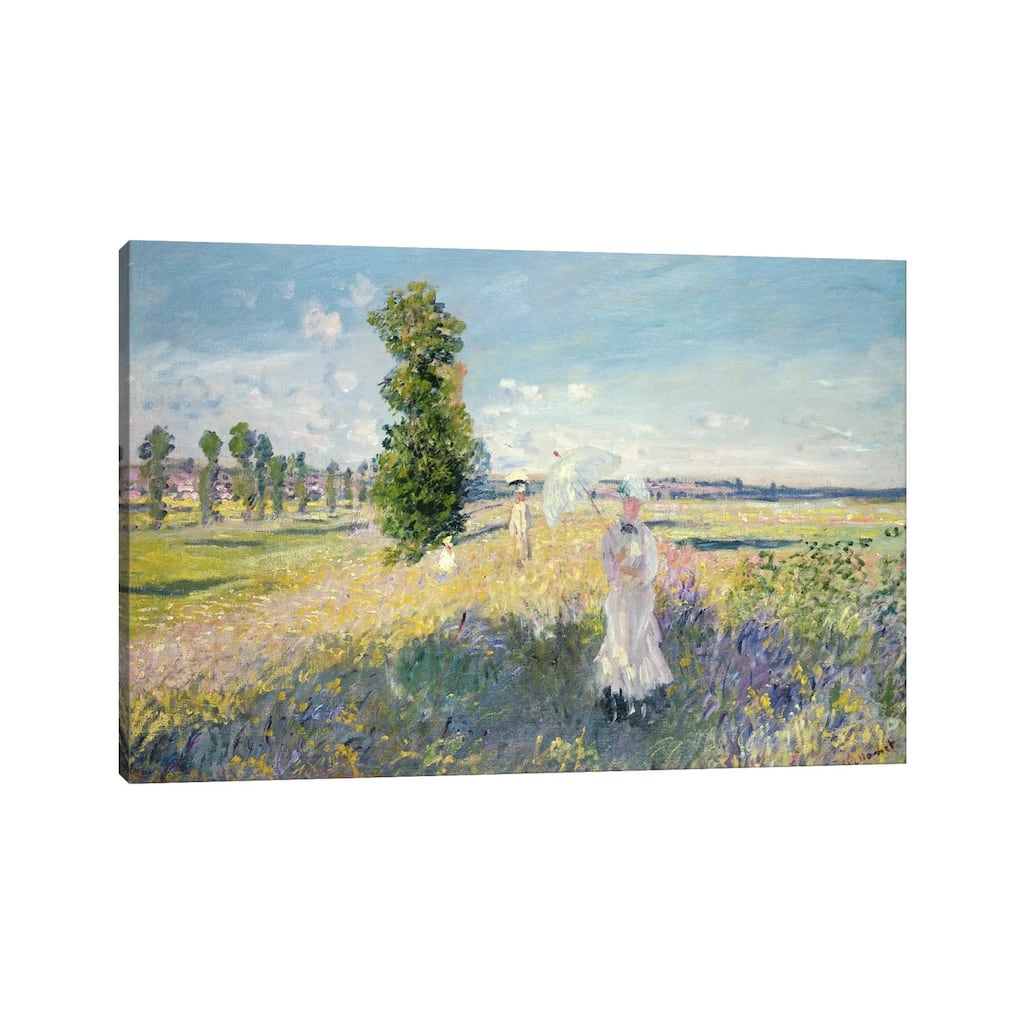 iCanvas "The Walk " by Claude Monet Canvas Print