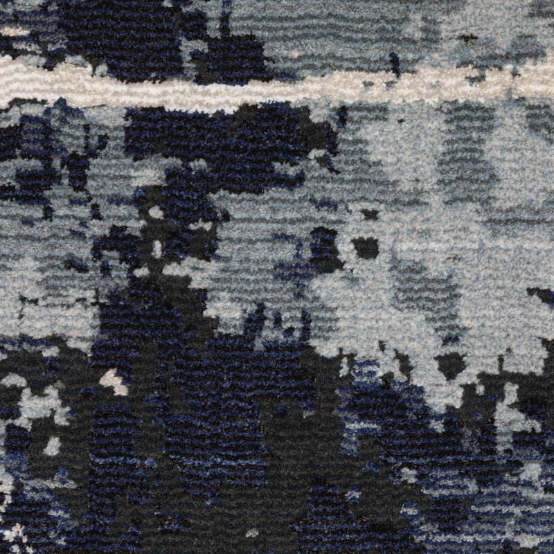 Style Haven Caldon Contemporary Abstract Blue Area Rug
