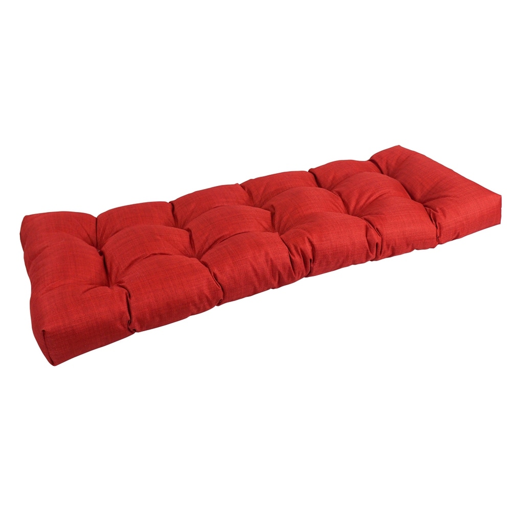 Tufted Indoor/Outdoor Bench Cushion (Multiple widths from 46 to 60 inch)