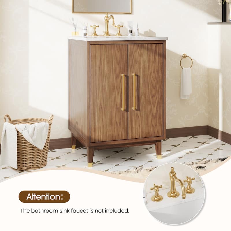 24-Inch Minimalist Bathroom Vanity with Sink