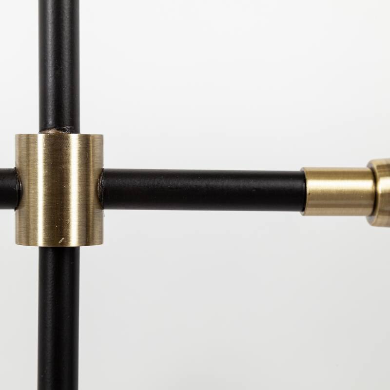 Decarlo II Black & Gold Metal Multi-Arm Chandelier
