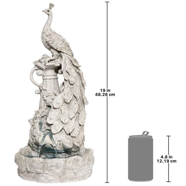Design Toscano Staverden Castle Peacock Sculptural Fountain