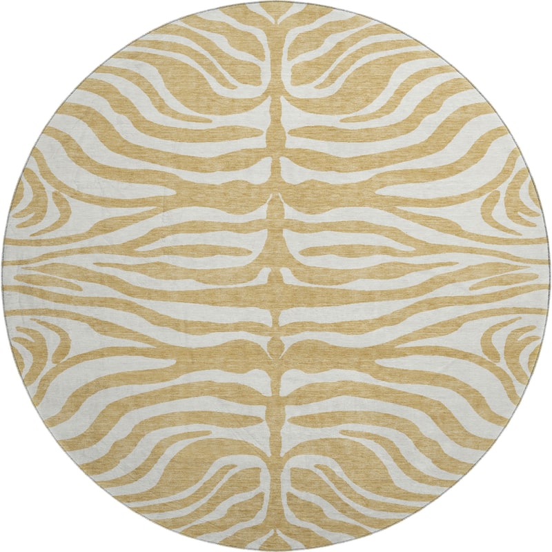 Premium Washable Super Soft Zebra Print Mayfield Rug