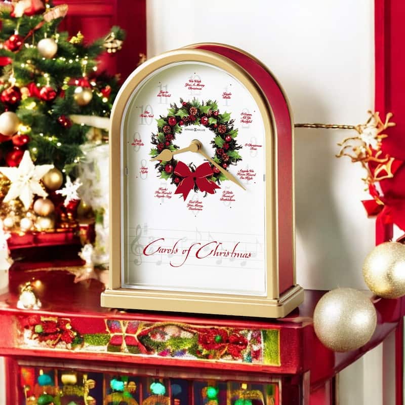 Howard Miller Carols of Christmas II Mantel Clock with Hourly Carol Chimes