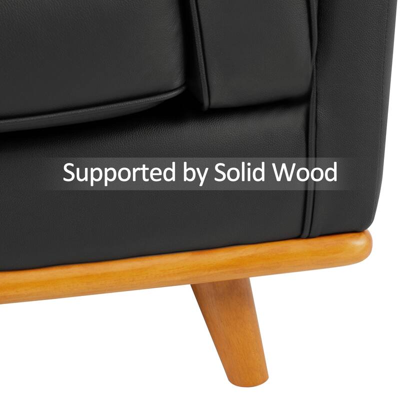 MCombo Napa Leather Couch, Leather Sofa