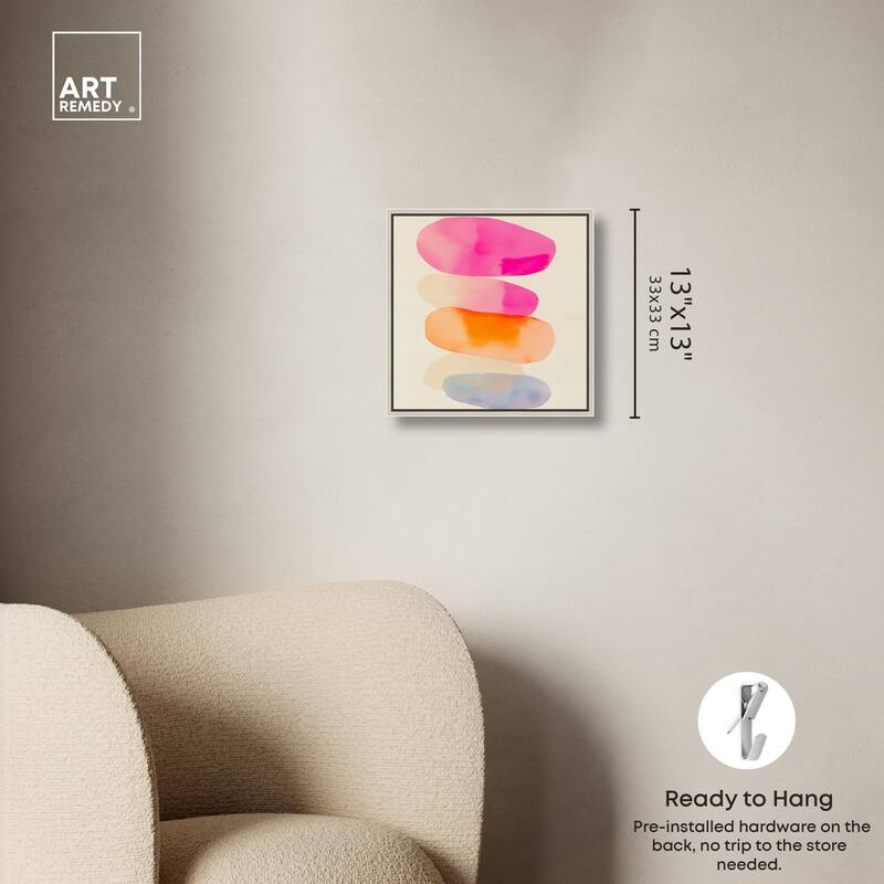 Pebble Palette Canvas by Art Remedy