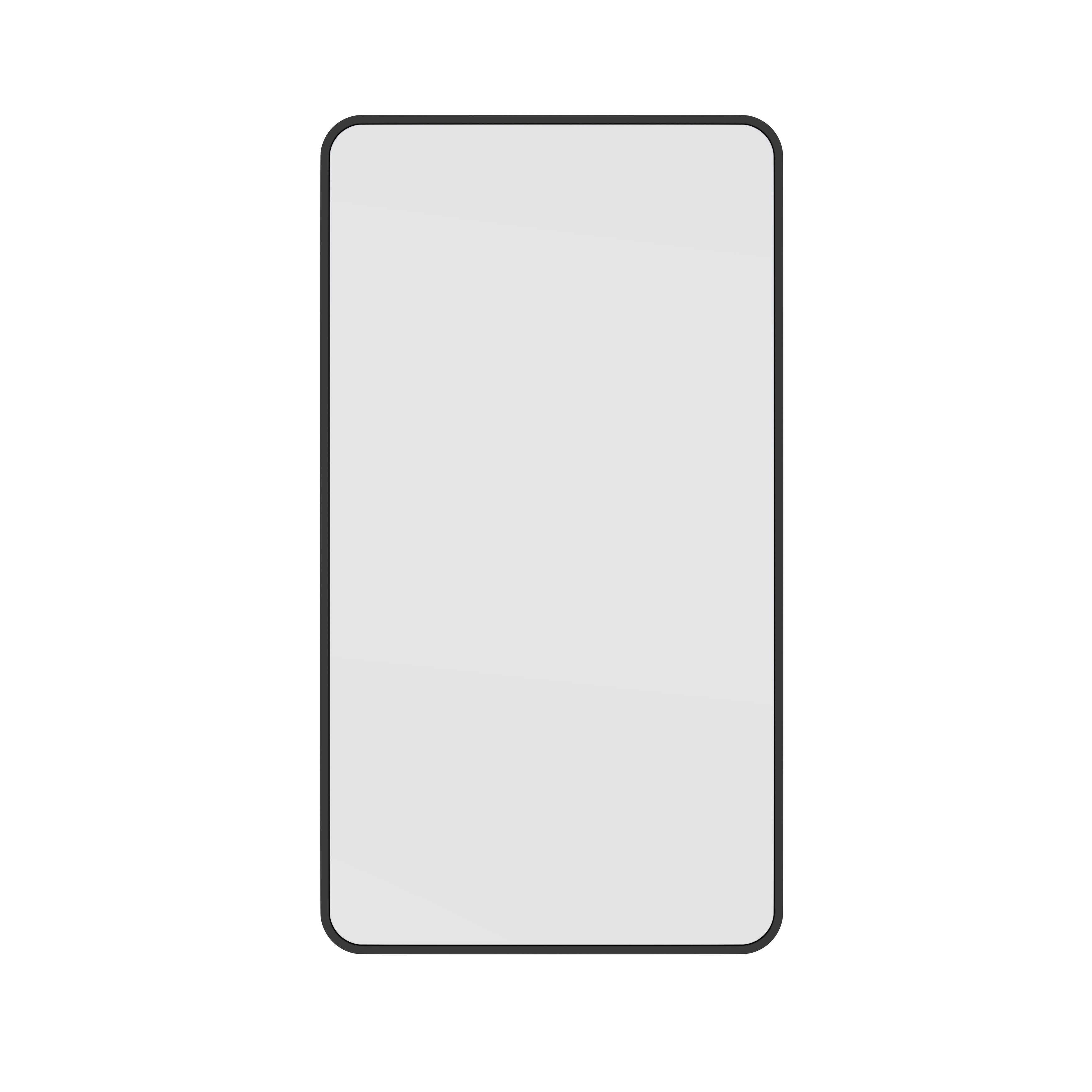 40 in. x 22 in. Radius Corner Black Stainless Steel Framed Mirror 40 in. x 22 in. Radius Corner Black Stainless Steel Framed Mirror