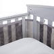 preview thumbnail 1 of 9, BreathableBaby Breathable Mesh Liner for Full-Size Cribs, Deluxe 4mm Mesh (Size 4FS Covers 3 or 4 Sides) Gray Links