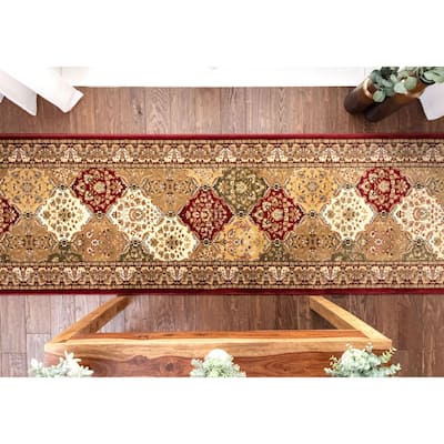 Custom Size Runner Timeless Mina-Khani Traditional Panel Stair Rug