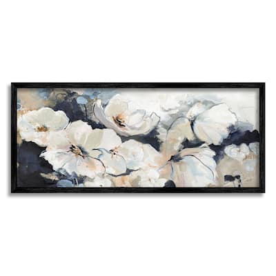 Stupell Delicate Flower Petals Blooming Modern Painting Design Framed Wall Art, Design by Design Fabrikken