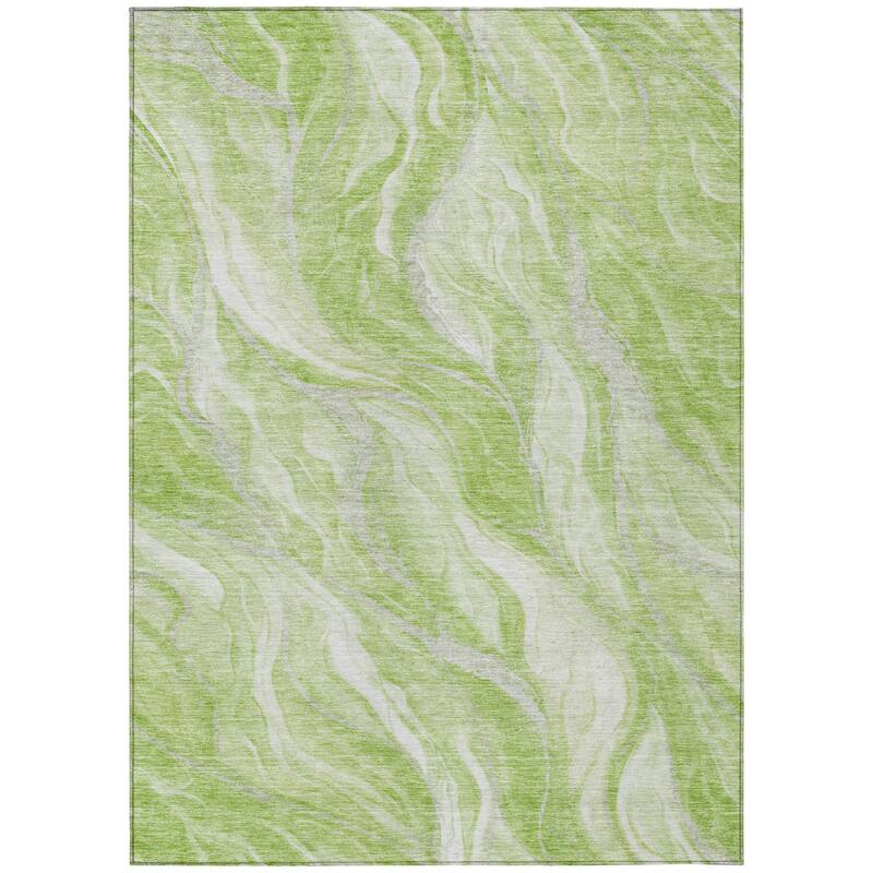 HomeRoots Abstract Transitional Rectangle Outdoor Rug