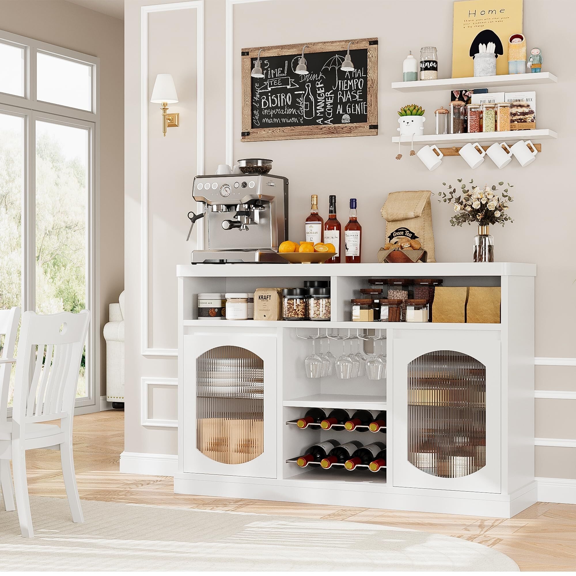 バーカウンター Wine Bar Cabinet with LED Light - On Sale - Bed Bath