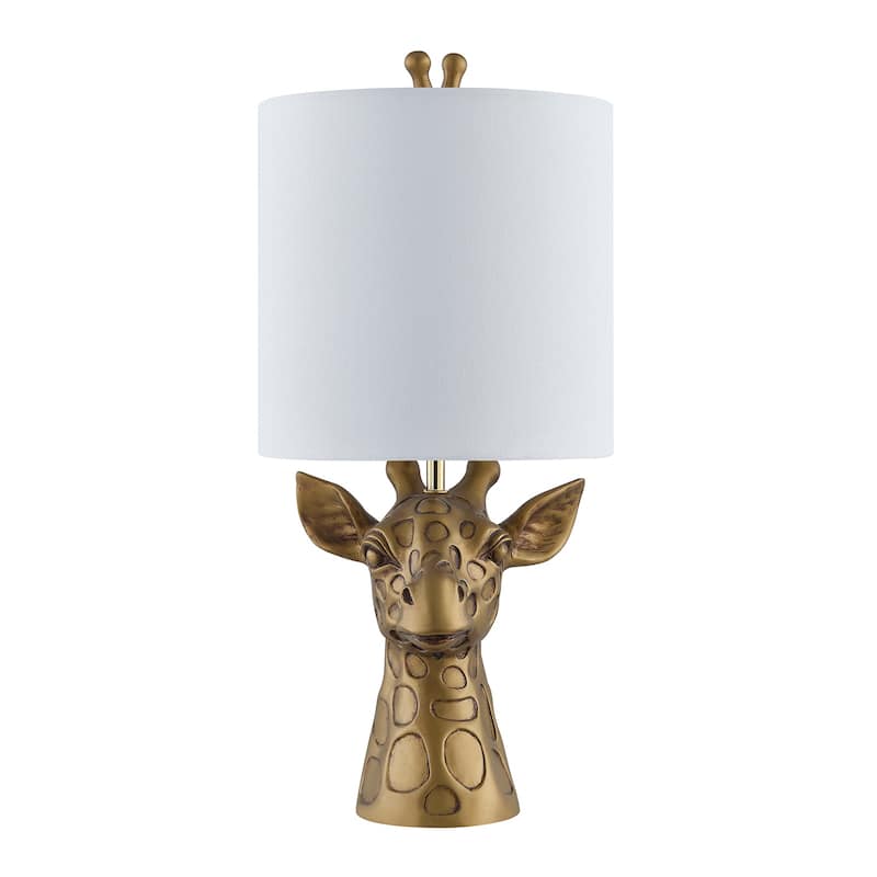 21.75" Gold Leaf Resin Giraffe Table Lamp - 10" x 10" x 21.75" - 10" x 10" x 21.75" - Gold