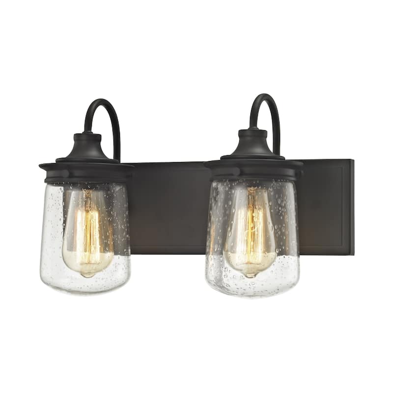 Hamel 10-inch High Vanity Light in Oil Rubbed Bronze - 2-light