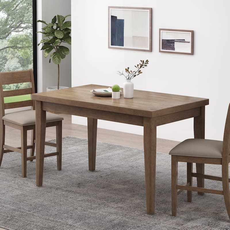 Charming Farmhouse Dining Table with Sturdy Construction and Versatile Appeal