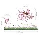 preview thumbnail 3 of 3, Walplus Blossom Flower Pink Monkey Tree Kid Wall Sticker Nursery Decor