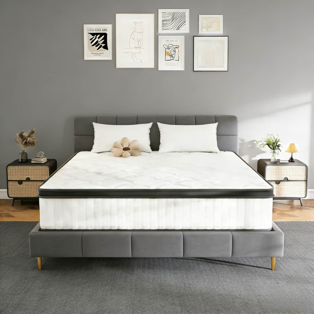 12-Inch Gel Memory Foam Mattress – Supportive, Cooling & Easy Care Bonus Mattress Pad Included