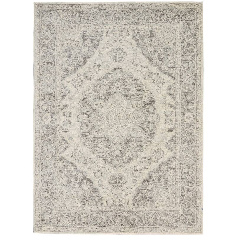 HomeRootsFloral Medallion Transitional Rectangle Area Rug - 72' X '48' X '0.5