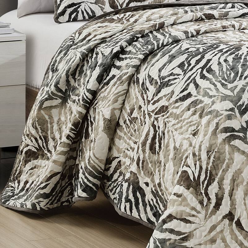Shatex Alley 3 piece Lightweight Bedspread set,Oversized Reversible Quilt set,Bedding Comforter Set