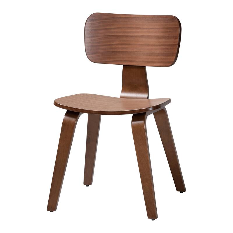 Billie Wood 5-Piece Dining Set - Bentwood Frame Table with Matching Chairs, Mid-Century Style Set for Dining Room