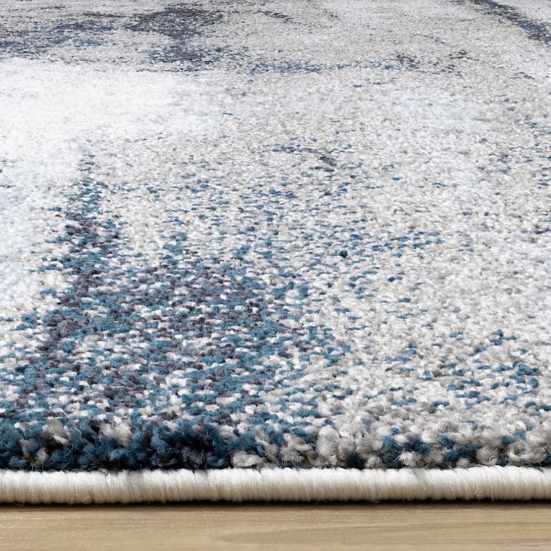 Soft Collection - Blue/Cream Misty River Rug