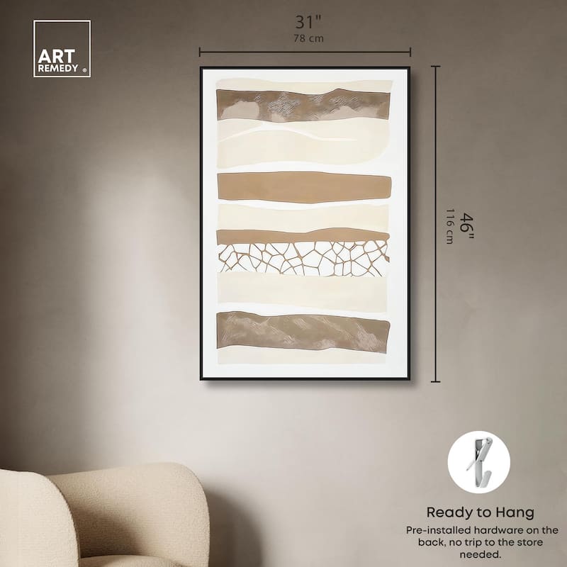Relief Rifts II Canvas by Art Remedy