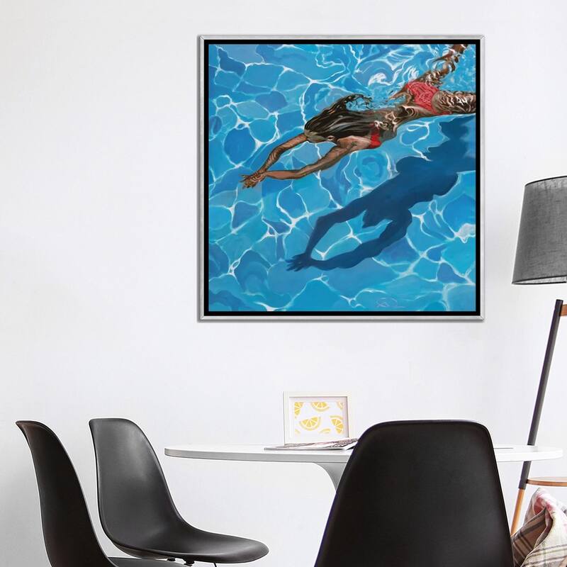 iCanvas "Rouge" by Antoine Renault Framed