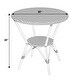 preview thumbnail 8 of 24, Tobias Outdoor Rattan and Metal Round Bistro Table
