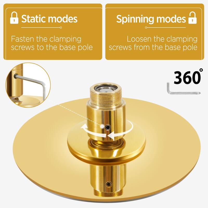 Yaheetech 45mm Spinning Static Dancing Pole with Adjustable Height