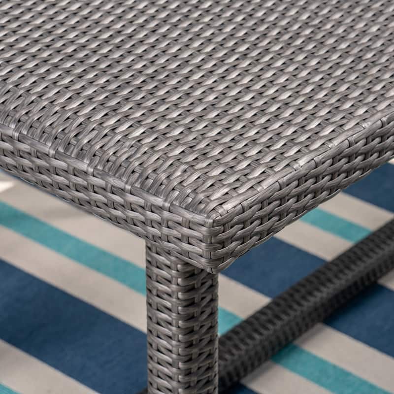 Abbott Outdoor 7 Piece Wicker Dining Set by Christopher Knight Home - N/A